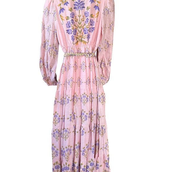 Elegant Pink Floral Maxi Dress NWT XS “a loves a” - Picture 5 of 15